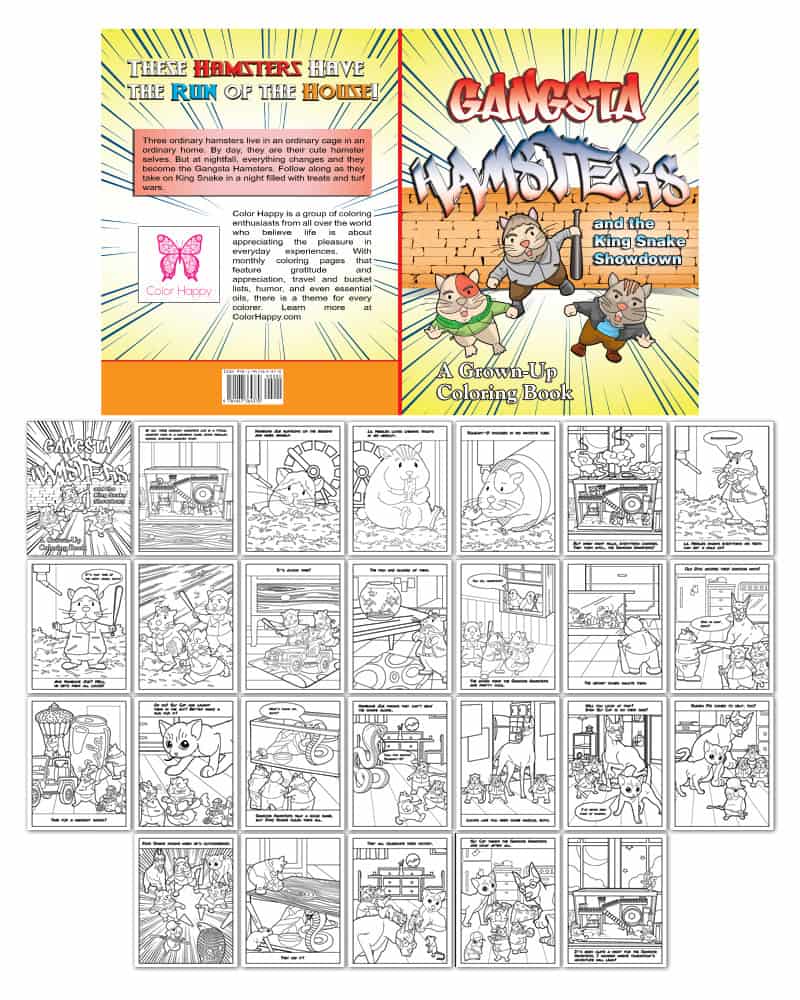 Gangsta Hamsters Coloring Book