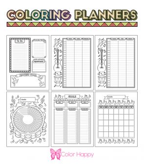 Music Coloring Planner