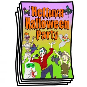 Helluva Halloween Party Coloring Pages