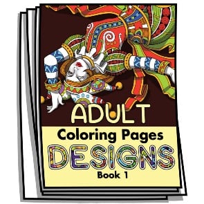 Adult Coloring Designs Book 1