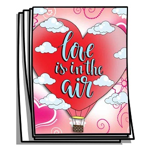 Love is in the Air Coloring Pages