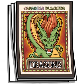 Dragons Coloring Planner
