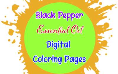 Black Pepper Essential Oil Digital Coloring Pages