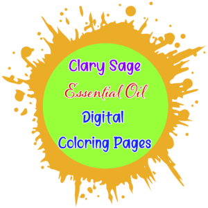 Clary Sage Essential Oil Digital Coloring Pages