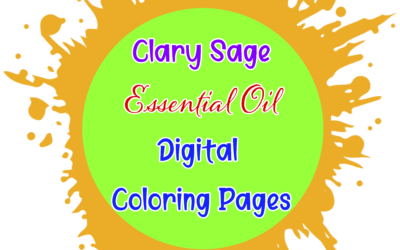 Clary Sage Essential Oil Digital Coloring Pages