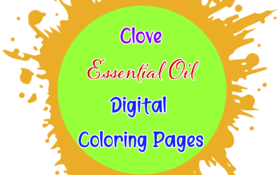 Clove Essential Oil Digital Coloring Pages