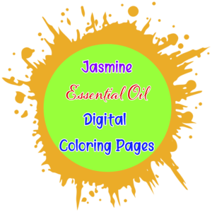 Jasmine Essential Oil Digital Coloring Pages