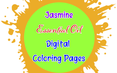 Jasmine Essential Oil Digital Coloring Pages