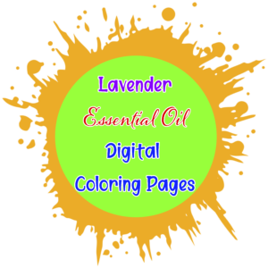 Lavender Essential Oil Digital Coloring Pages
