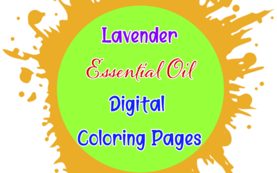 Lavender Essential Oil Digital Coloring Pages