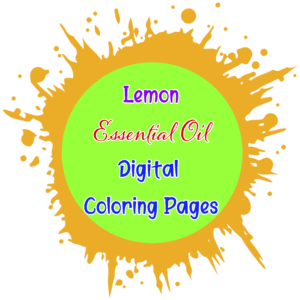 Lemon Essential Oil Digital Coloring Pages