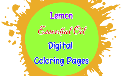 Lemon Essential Oil Digital Coloring Pages