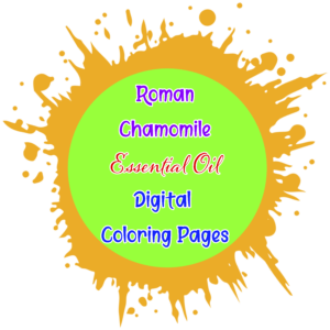 Roman Chamomile Essential Oil Digital Coloring Pages