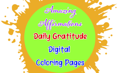 Amazing Affirmations – Daily Gratitude Digital Coloring Pages