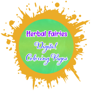 Herbal Fairies Digital Coloring Pages