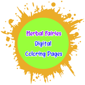 Herbal Fairies Digital Coloring Pages