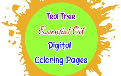 Tea Tree Essential Oil Digital Coloring Pages