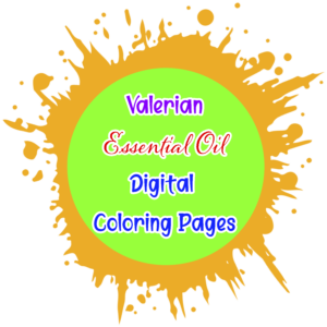 Valerian Essential Oil Digital Coloring Pages