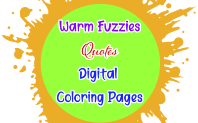 Warm Fuzzies Digital Coloring Pages