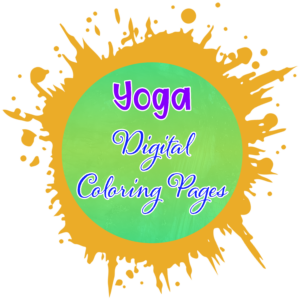Yoga Digital Coloring Pages
