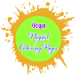 Yoga Digital Coloring Pages