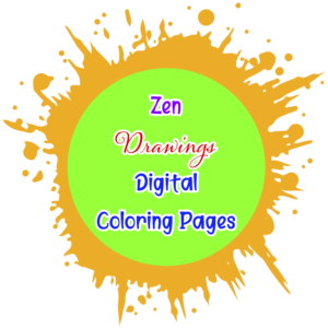 Zen Drawings Digital Coloring Pages