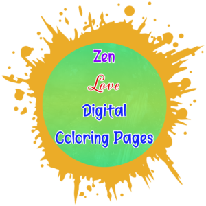 Zen Love Digital Coloring Pages